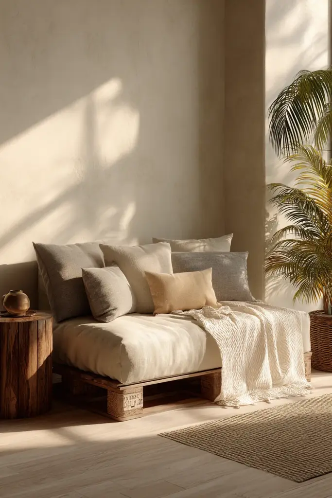 Japandi Pallet Sofa Corner