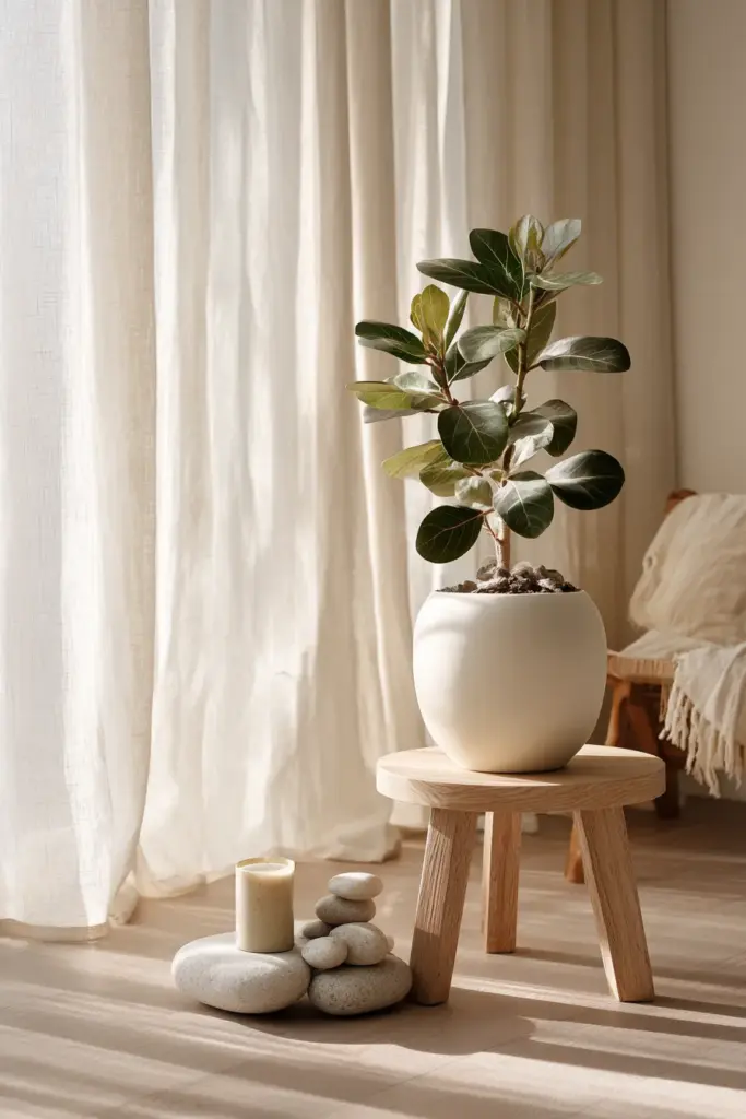 Japandi Plant Vignette — Ficus Audrey