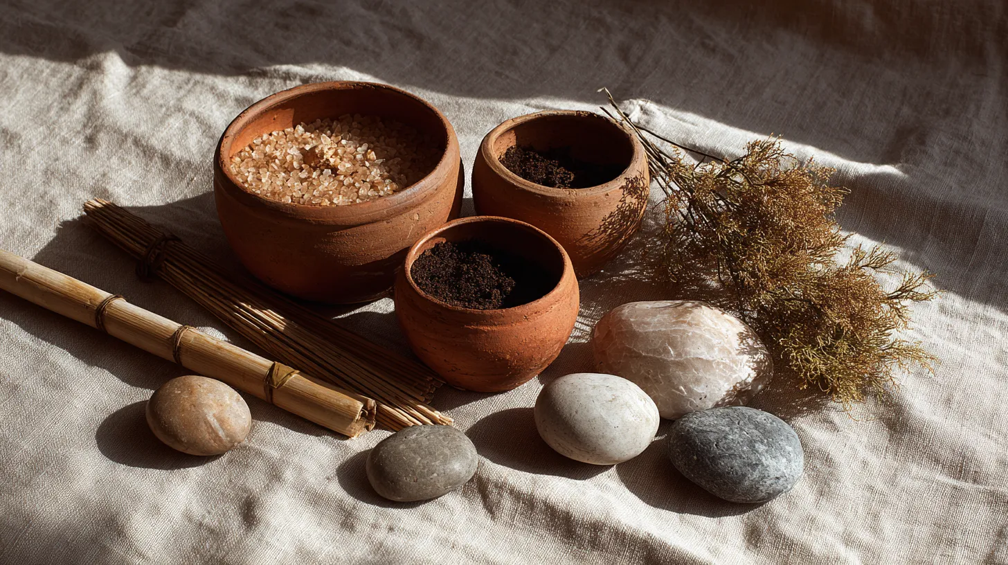 Japandi Repotting Flat Lay