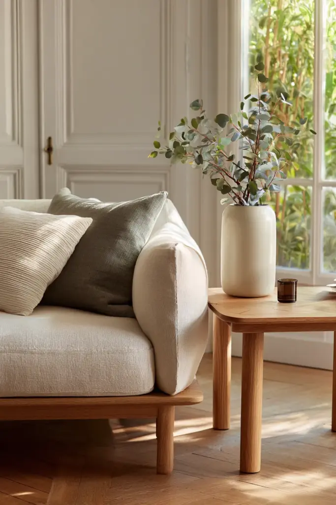 Japandi Side Table Dimensions Visual