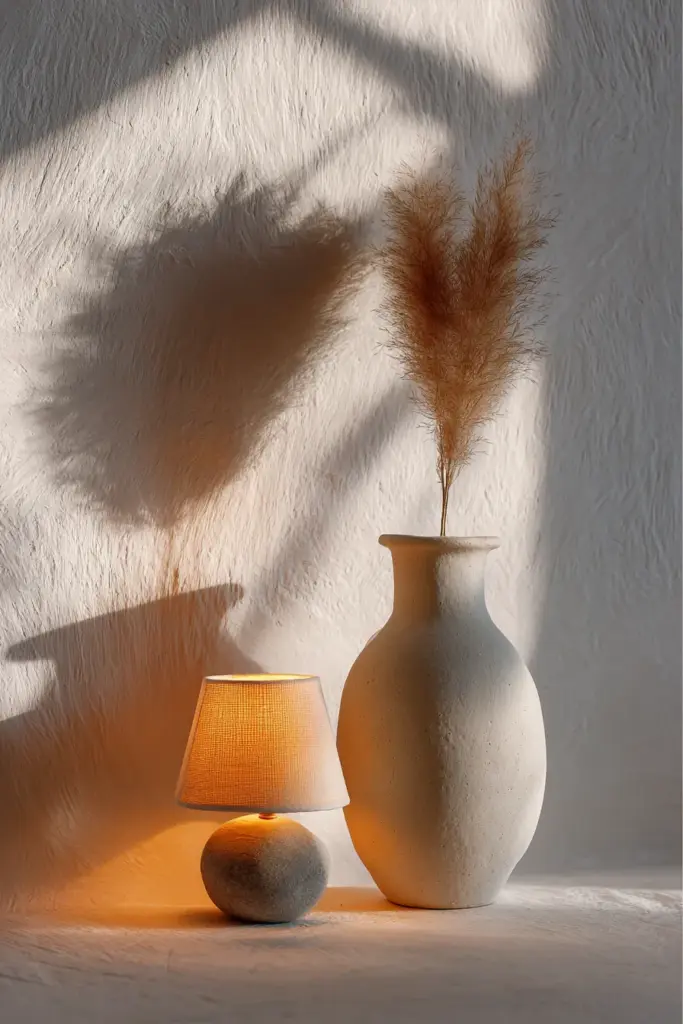 Japandi Side Table Styling Vignette
