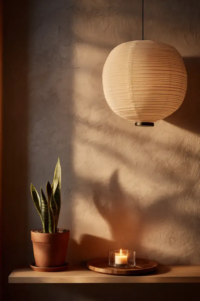 Japandi Warm Lighting Ambience