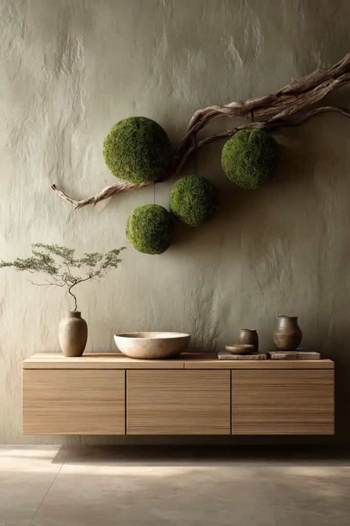 Kokedama Styling in Japandi Space