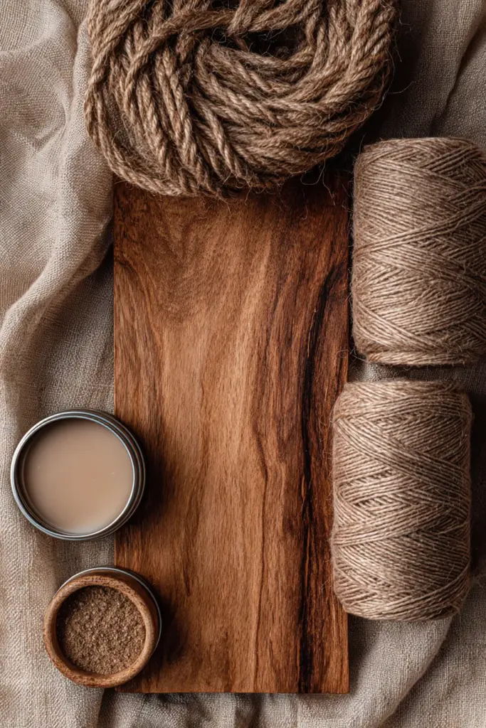Natural Materials Flat Lay