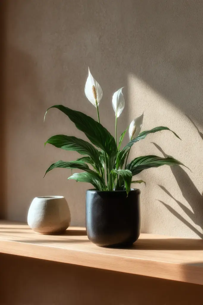 Peace Lily in Matte Ceramic Pot