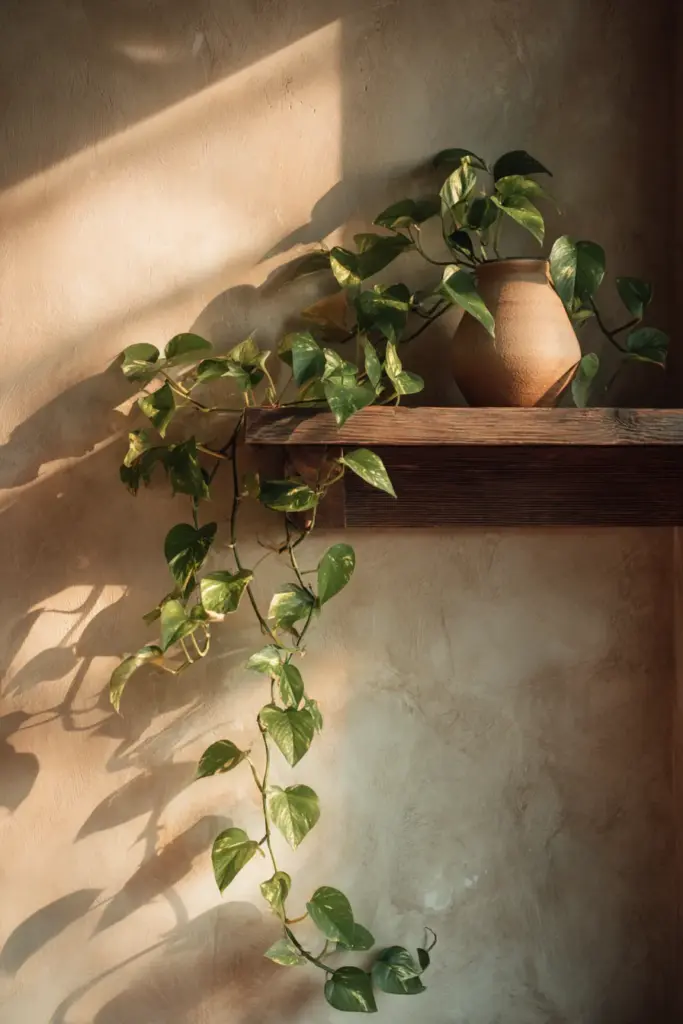 Pothos on Bamboo Stake