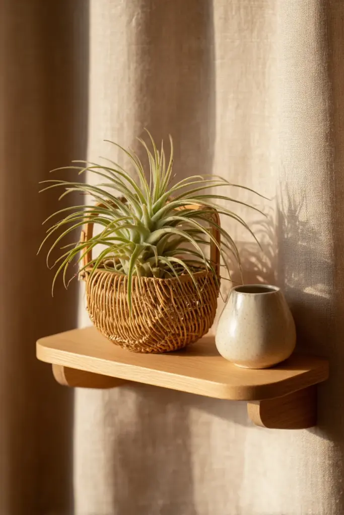 Rattan and Ceramic Display