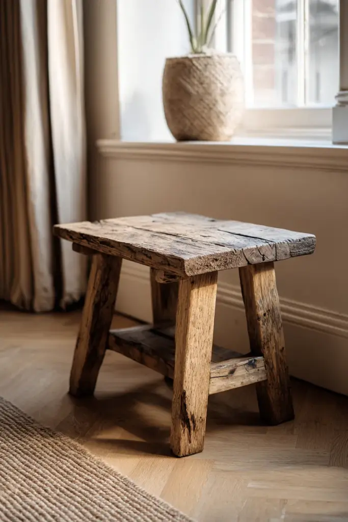 Reclaimed Wood Japandi Table