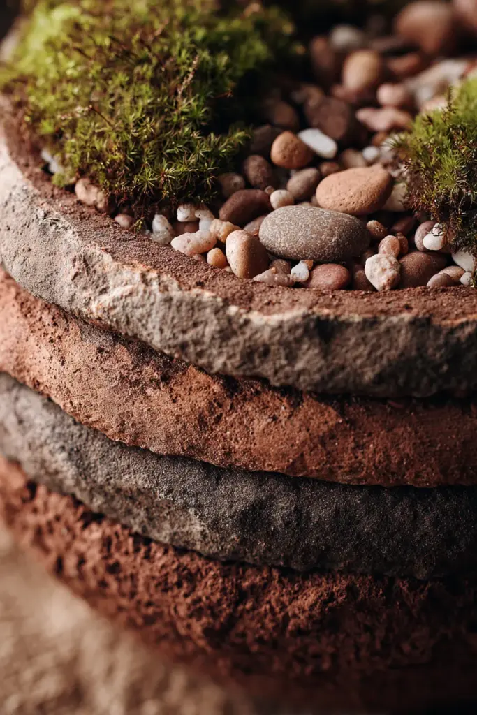 Repotting Soil and Pebble Layering