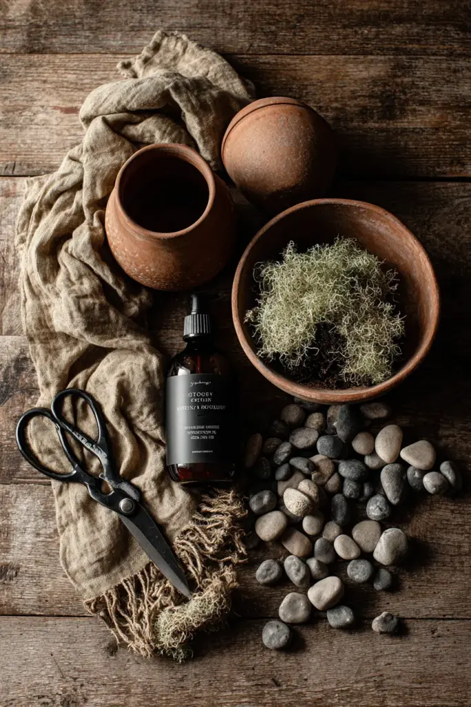Seasonal Plant Care Flat lay