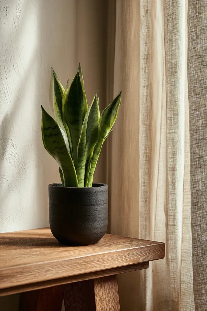 Snake Plant in Matte Ceramic