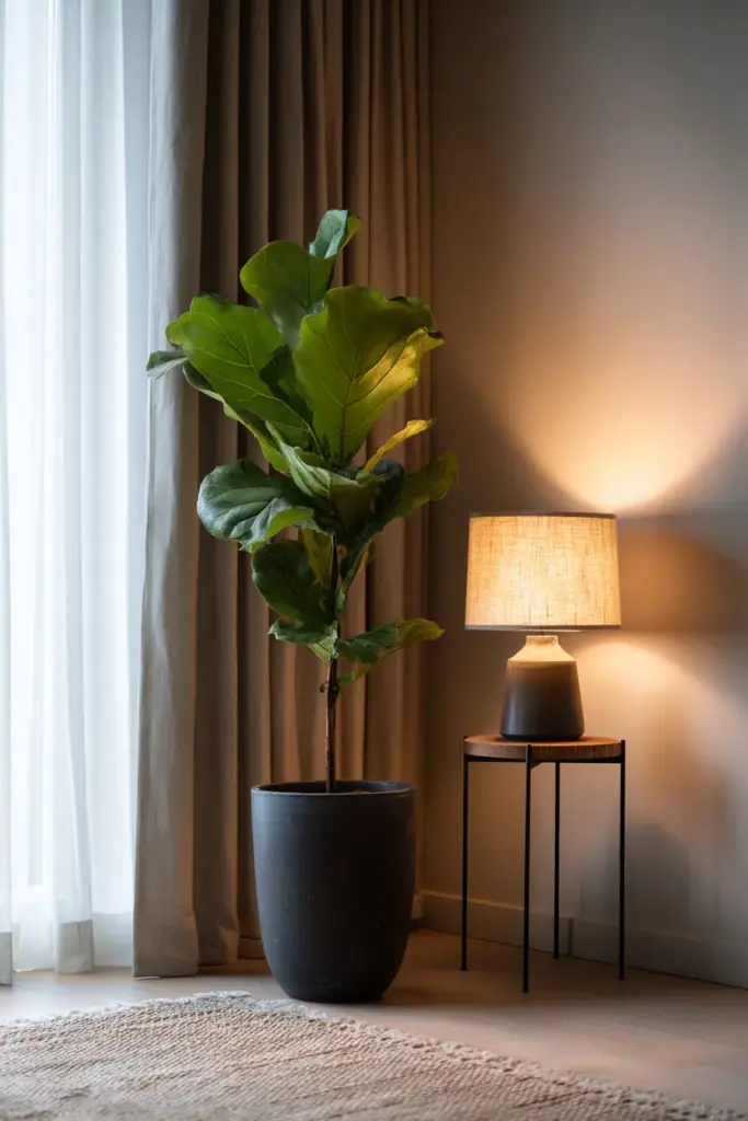 Styled Japandi Corner Vignette