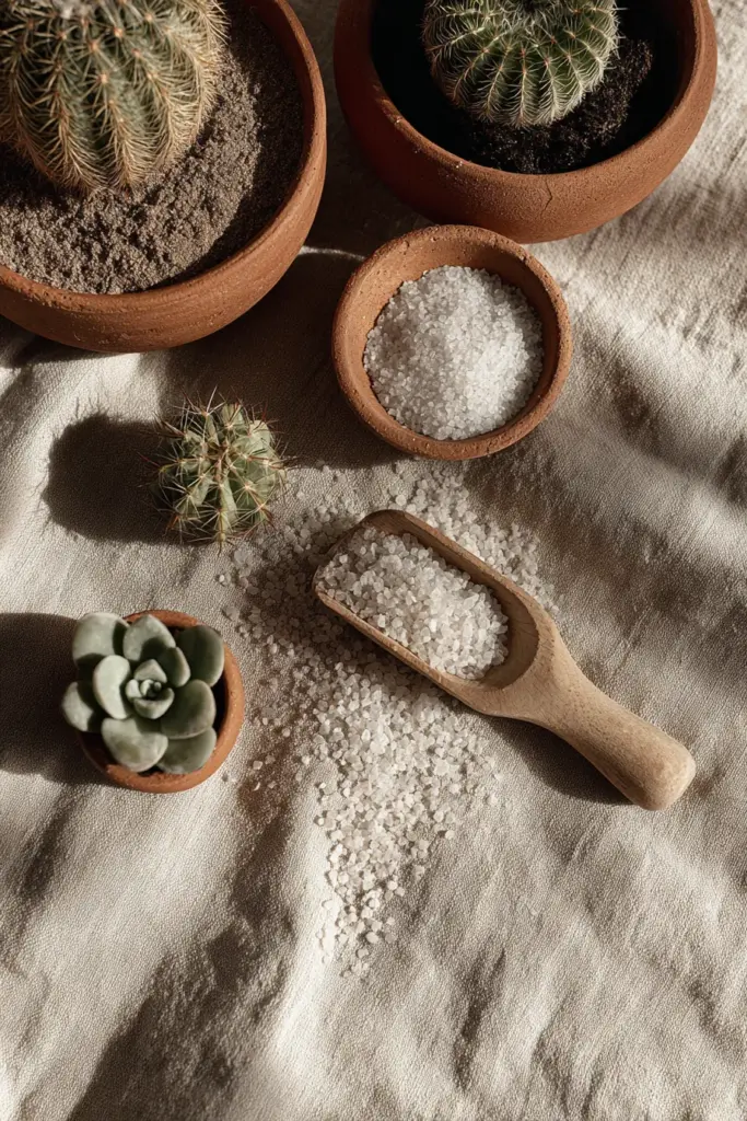 Succulent Potting Flat Lay