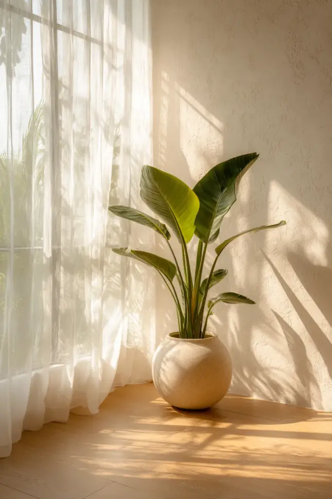 Summer Dry Season Styling — Sheer Curtain Light