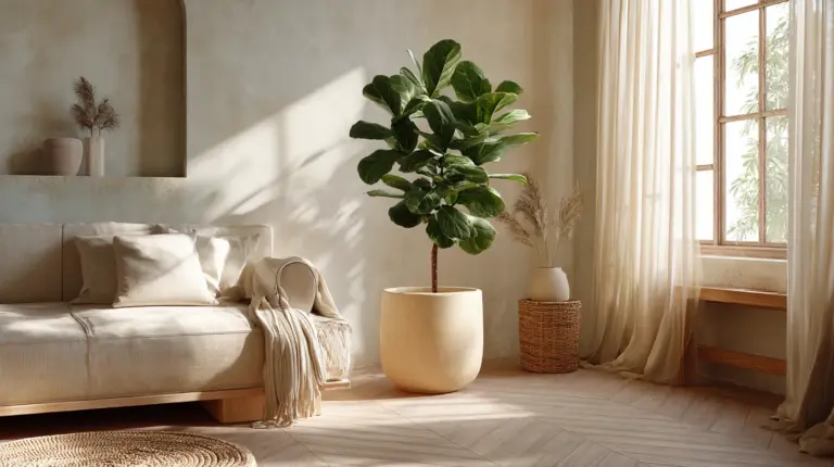 Tall Japandi Living Room