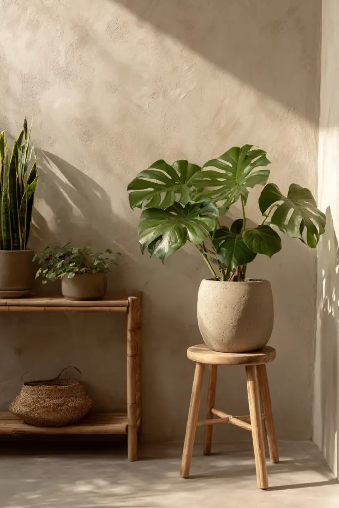 Tropical Japandi Plant Corner