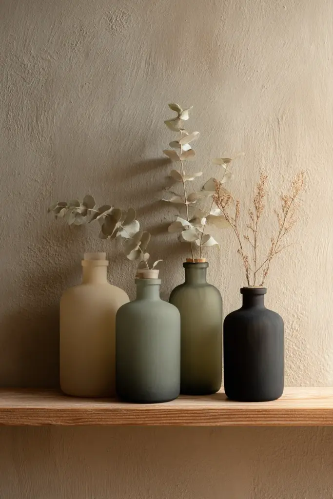 Upcycled Glass Bottle Vases