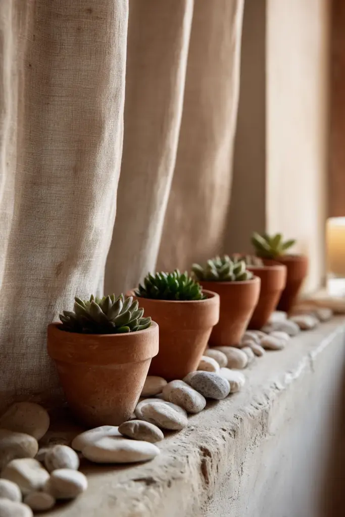 Windowsill Succulent Arrangement