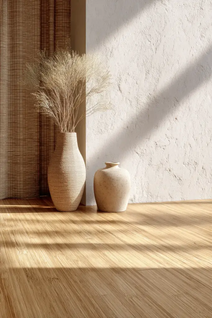 Bamboo Flooring in Japandi Space