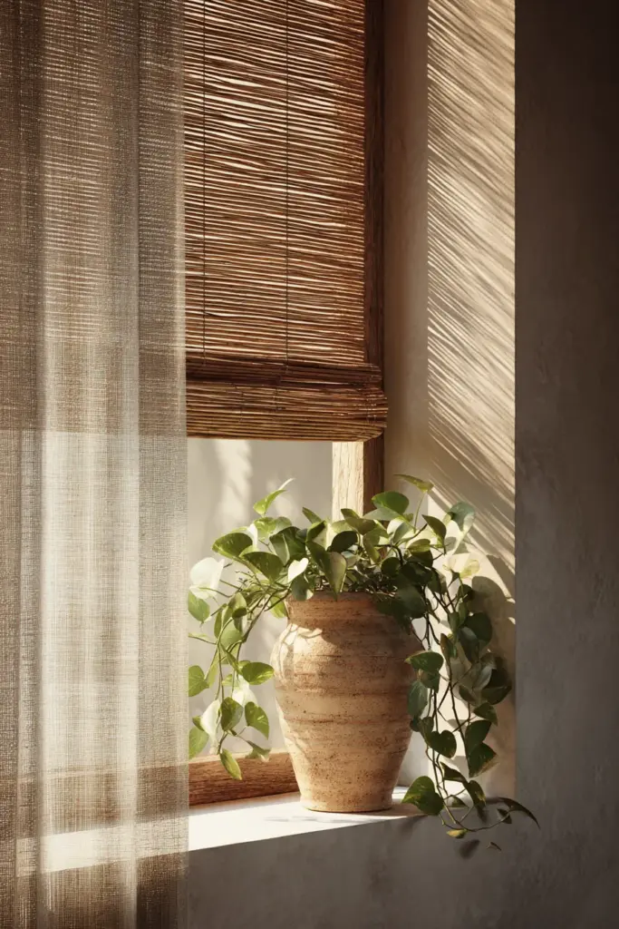 Biophilic Window Corner with Plants