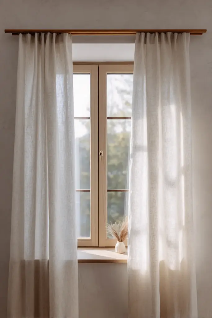 Budget DIY Japandi Curtain Setup