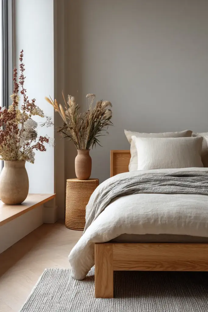 Budget Japandi Bedroom Rug Styling