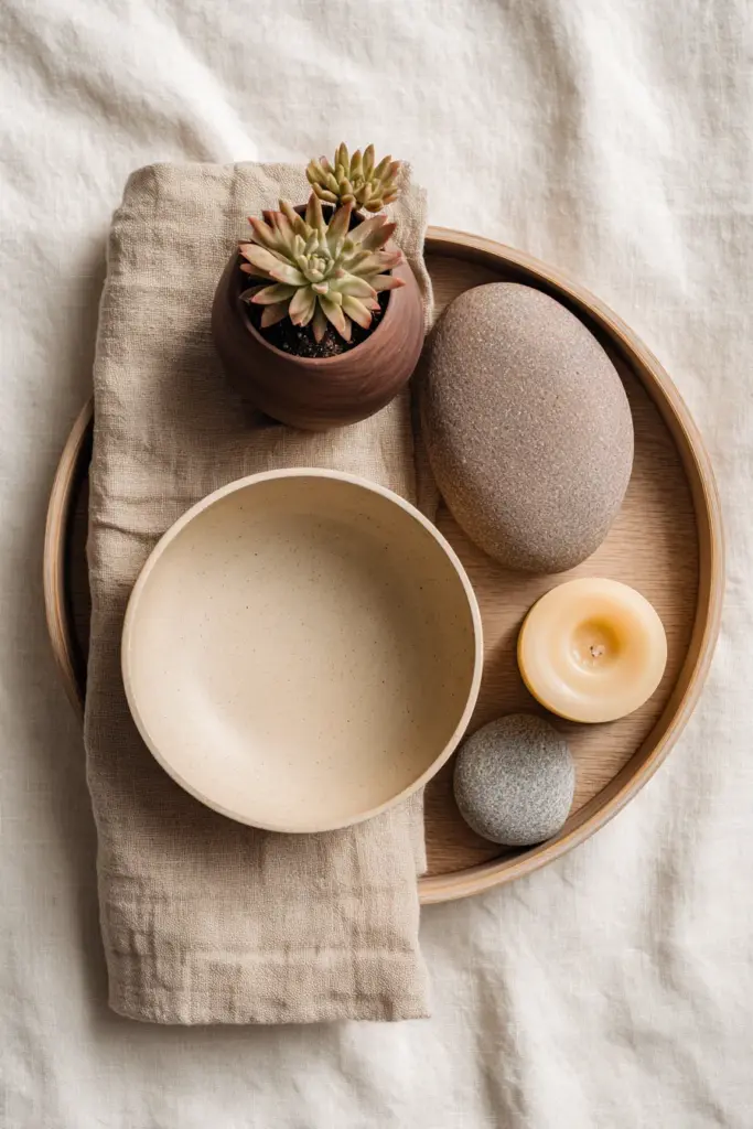 Budget styling flat lay