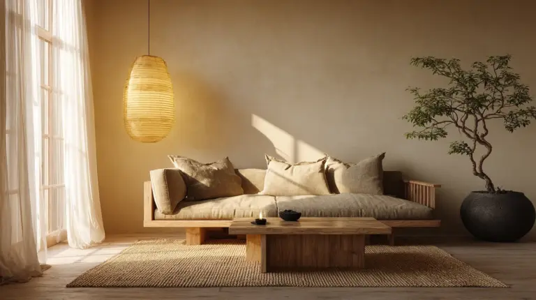 Cozy Japandi Living Room