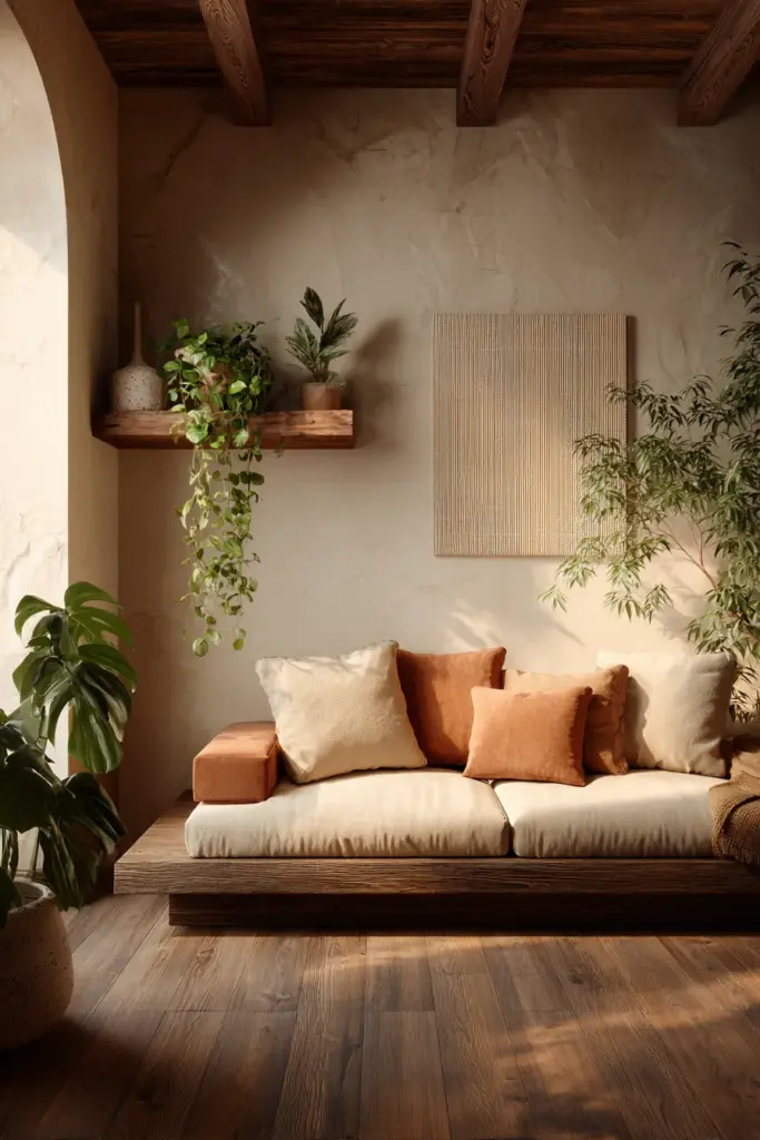 Japandi 2026 Earth Tone Texture Living Room
