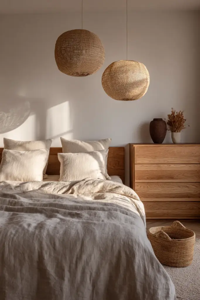Japandi Bedroom Platform Bed Zone