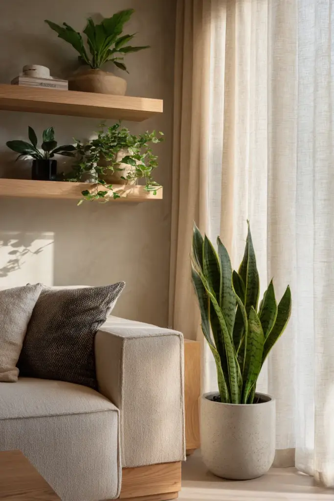 Japandi Biophilic Plants Indoor Styling