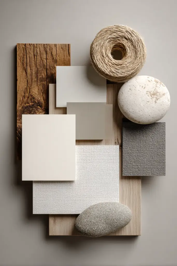 Japandi Color Palette Flatlay
