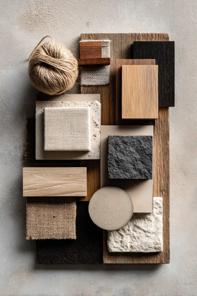 Japandi Color Palette Flatlay