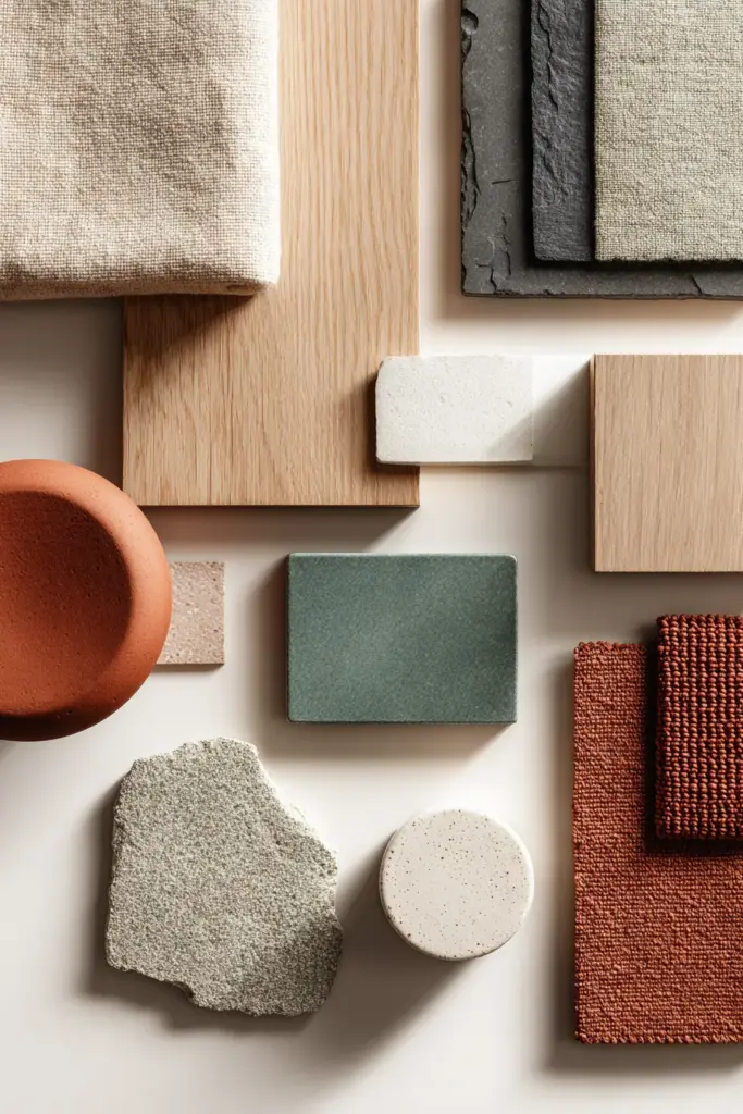 Japandi Color Palette Flatlay