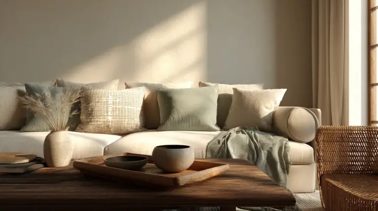 Japandi Living Room Color Palette