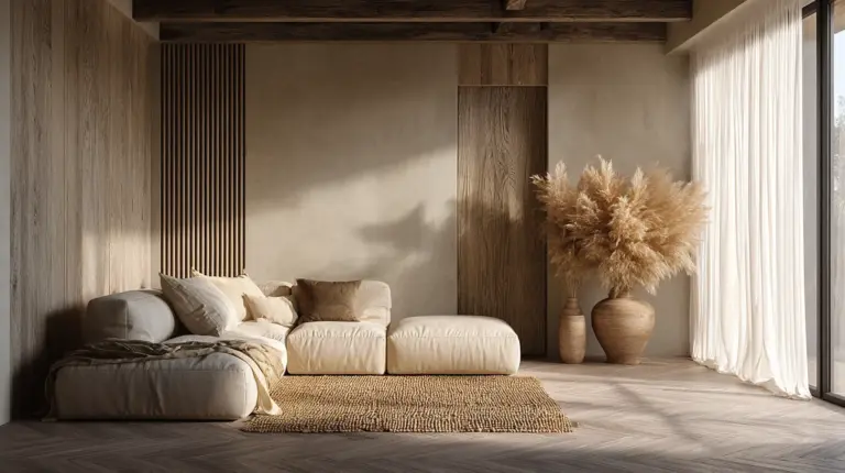 Japandi Living Room Texture – Featured Hero