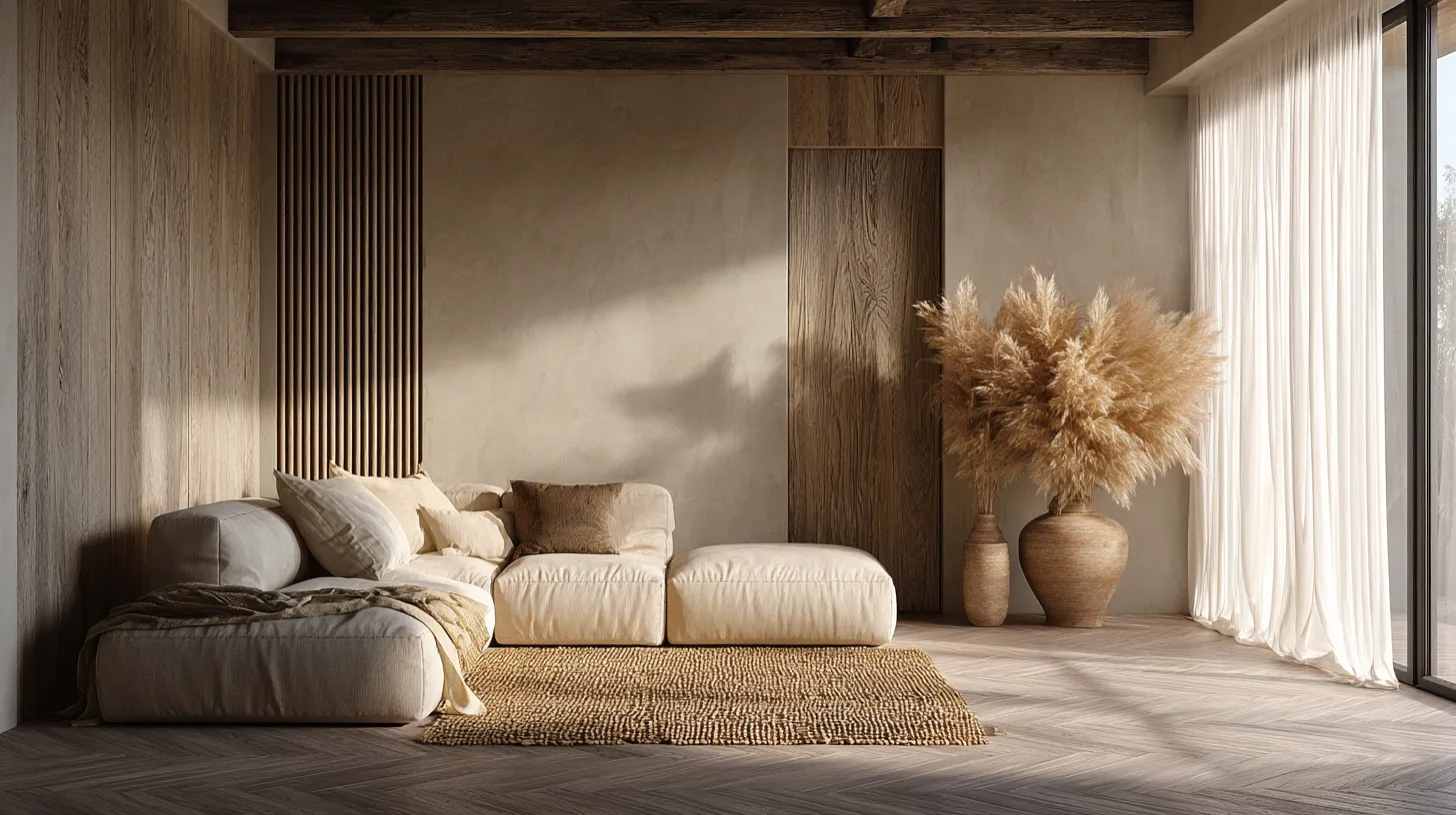 Japandi Living Room Texture – Featured Hero