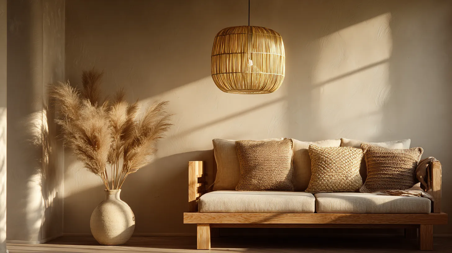 Japandi Living Room Warm Glow