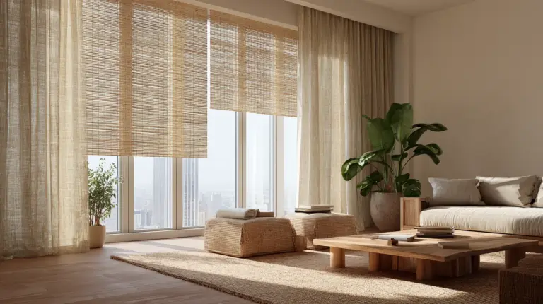 Japandi Living Room Window