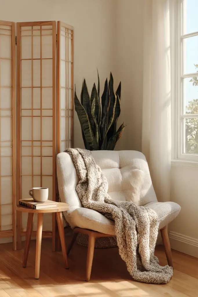 Japandi Reading Nook