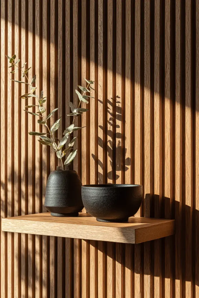 Japandi Textured Accent Wall