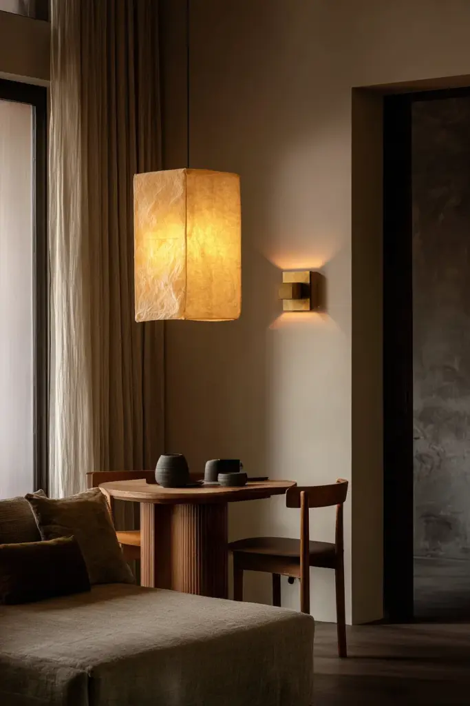 Layered Japandi Lighting