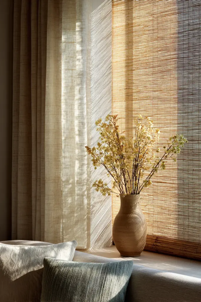 Layered Window Treatment Vignette