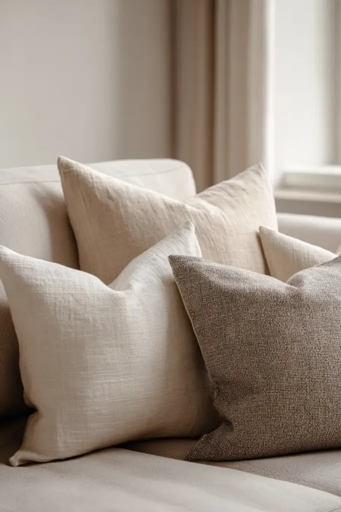 Linen Cushion Japandi Styling