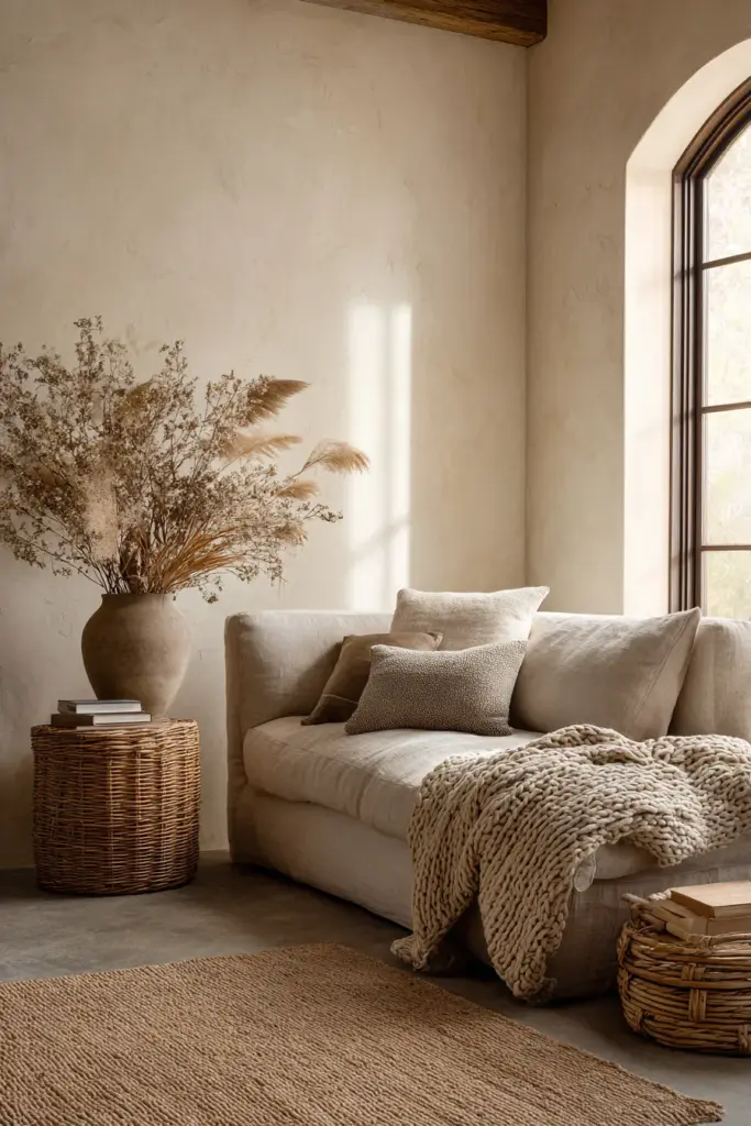 Linen and Rattan Japandi Texture Layers
