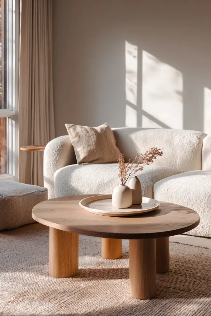 Low-Profile Japandi Sofa & Coffee Table