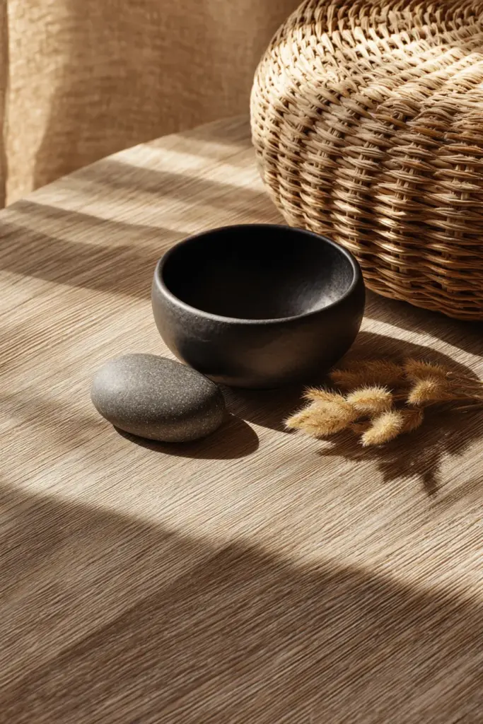Natural Materials Detail Wood & Rattan