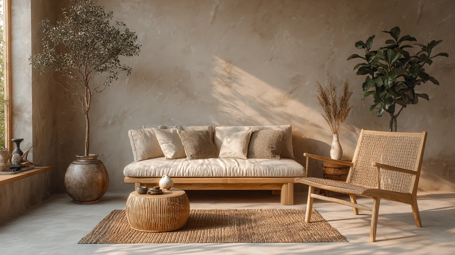Serene Budget Japandi Living Room