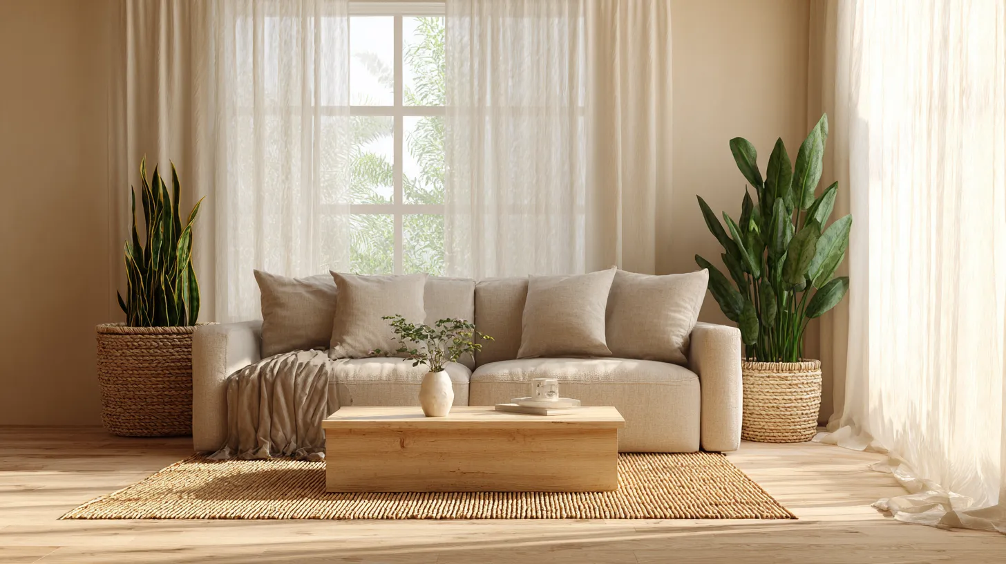 Serene Small Japandi Living Room