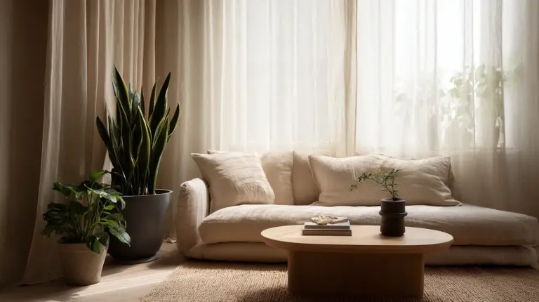 Small Japandi Living Room Featured